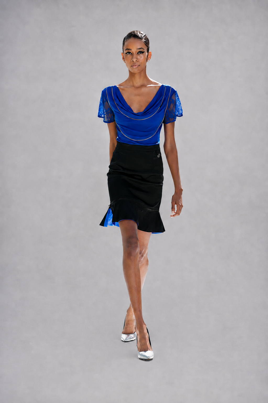 Passport Stamp Top | Elegant Statement Top for Women