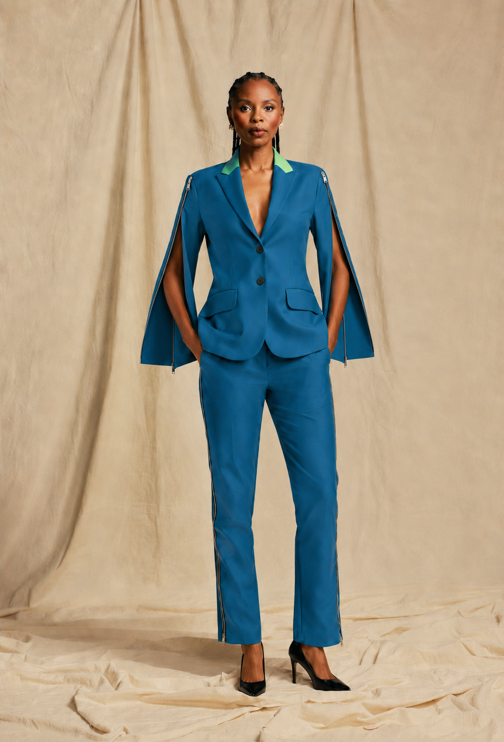 EstelleRosa Luxury Blazer Cape for Women